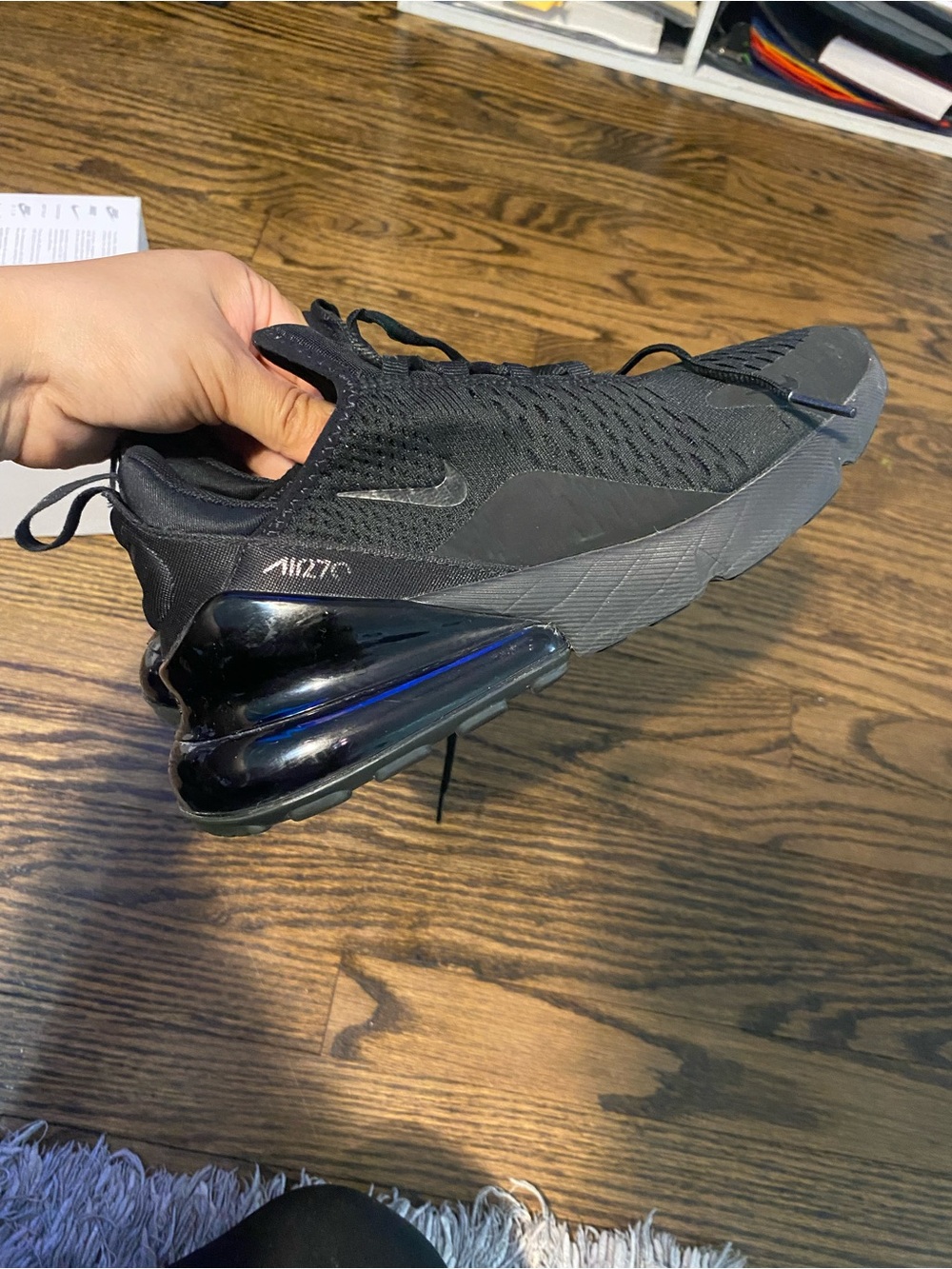 Nike Air Max 270 Men's All-Black Athletic Sneakers